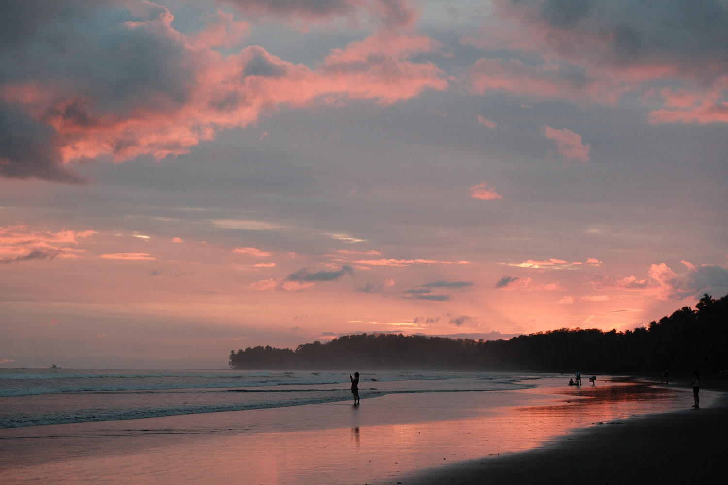 Sunset on the beach