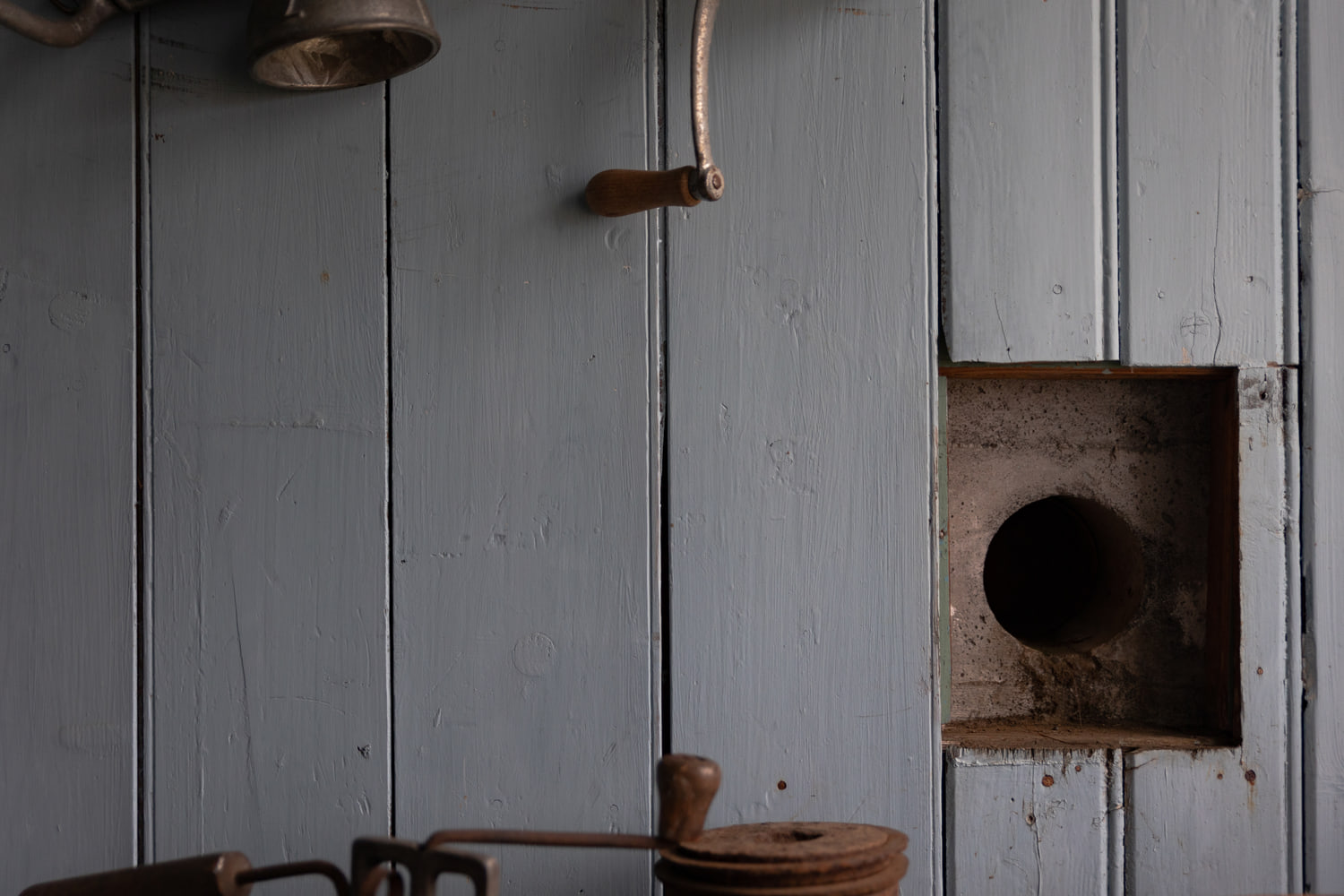 Inside an old farmhouse
