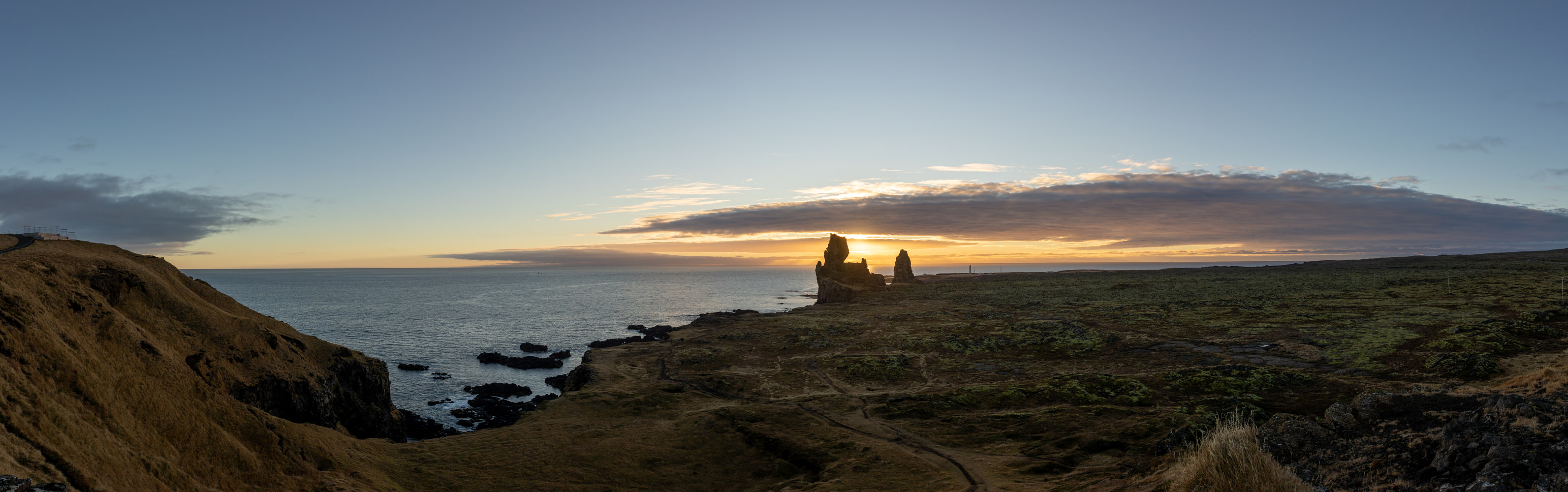 Lóndrangar at sunset