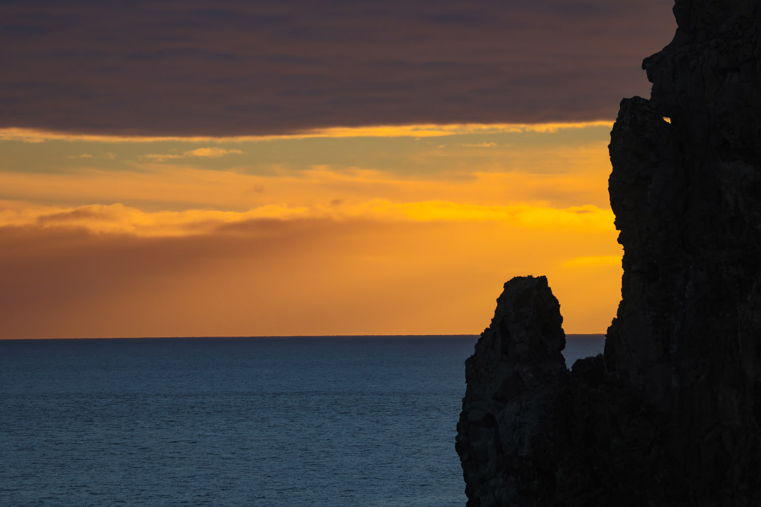 Lóndrangar at sunset