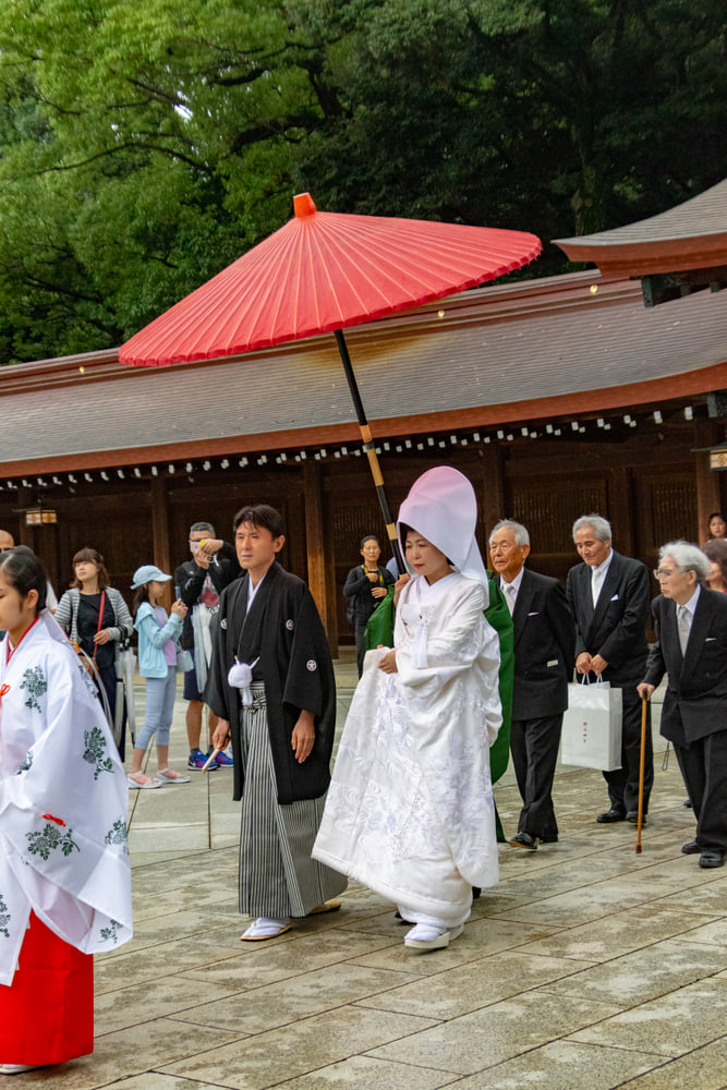 Wedding procession, Meiji Jingū, Tokyo